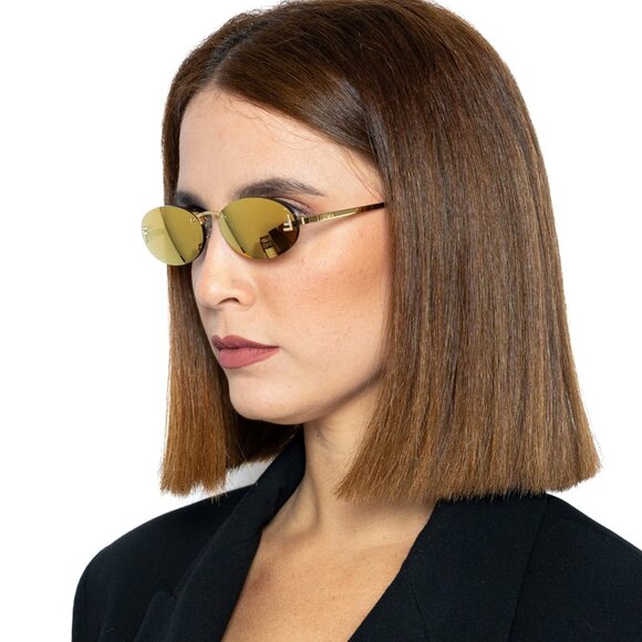 NEW FENDI FE4075US 30L GOLD SUNGLASSES WOMEN FENDI - Picture 1 of 14